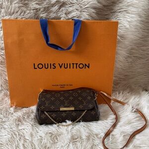 Louis Vuitton Favorite Bag Dark Brown Monogram Crossbody